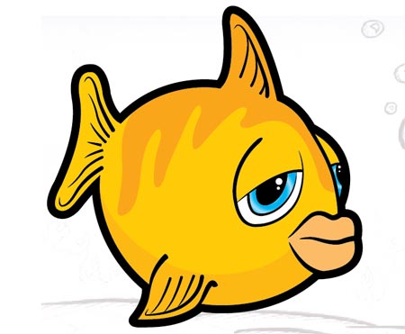 ashraf tutorials - Draw Cartoon Fish