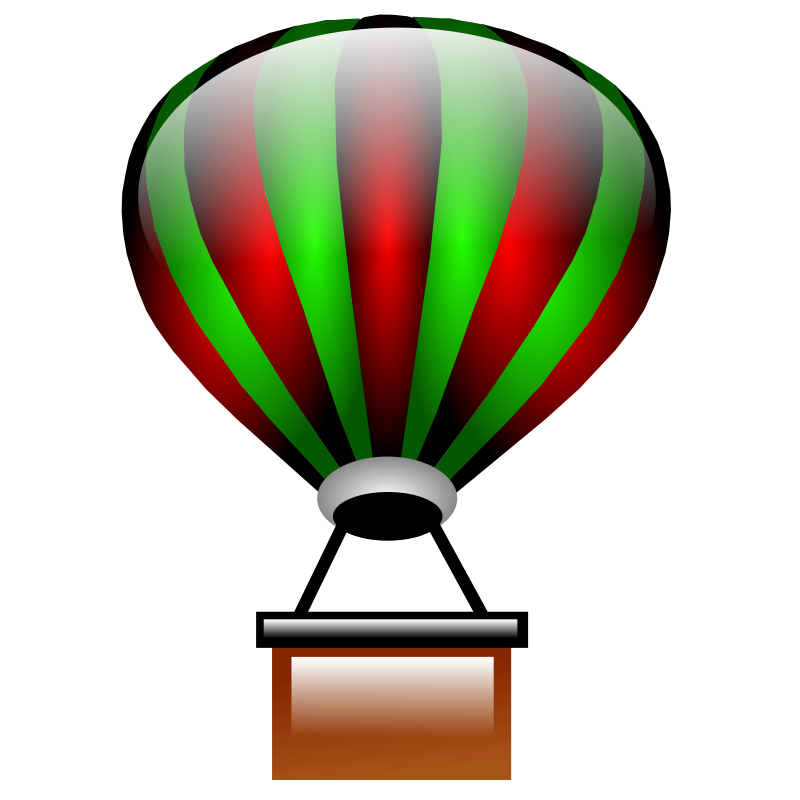 Hot Air Balloon Basket Clipart