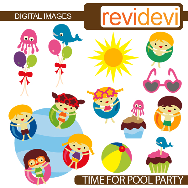 free clipart images pool party - photo #28