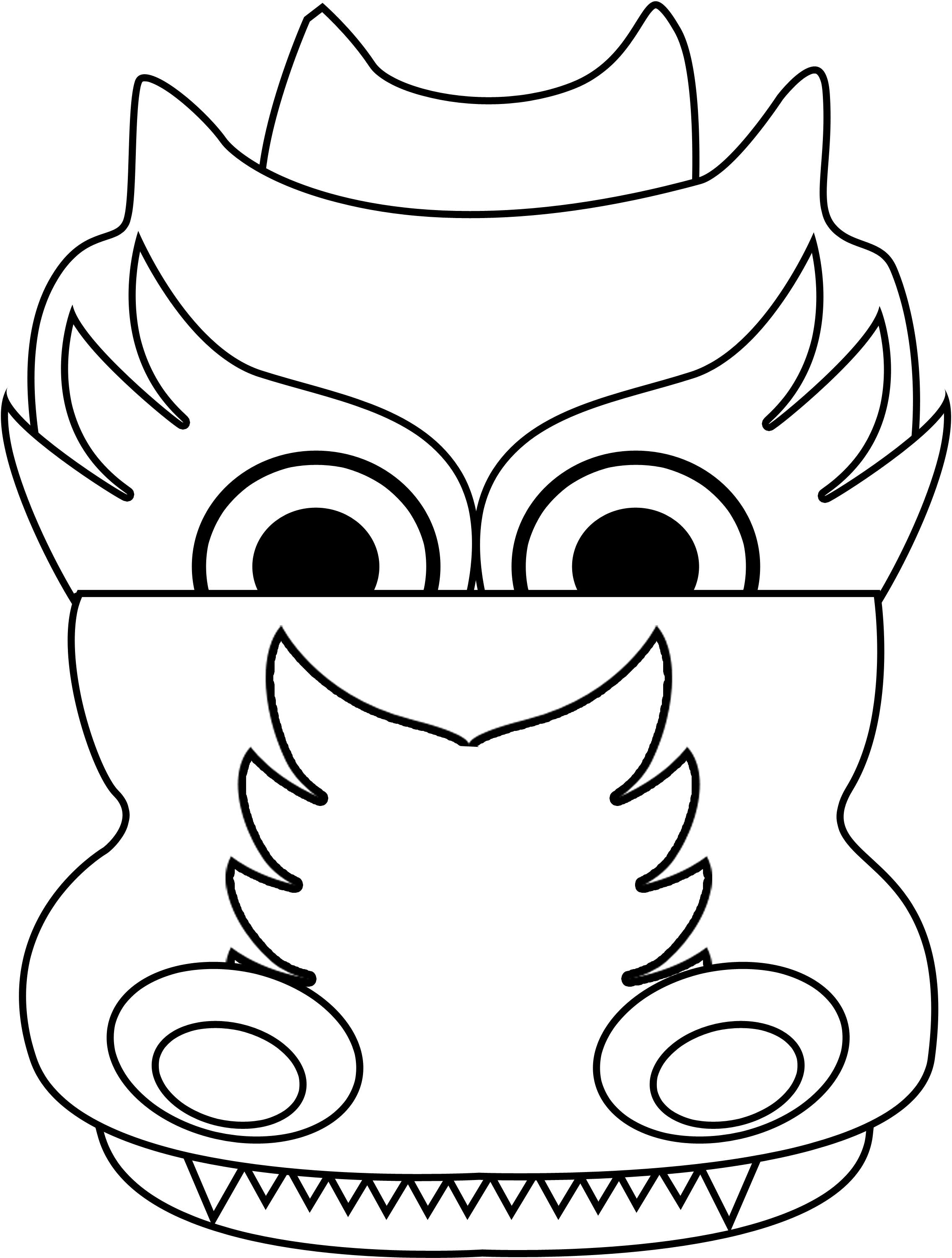 Dragon head template | Children-Education | Pinterest