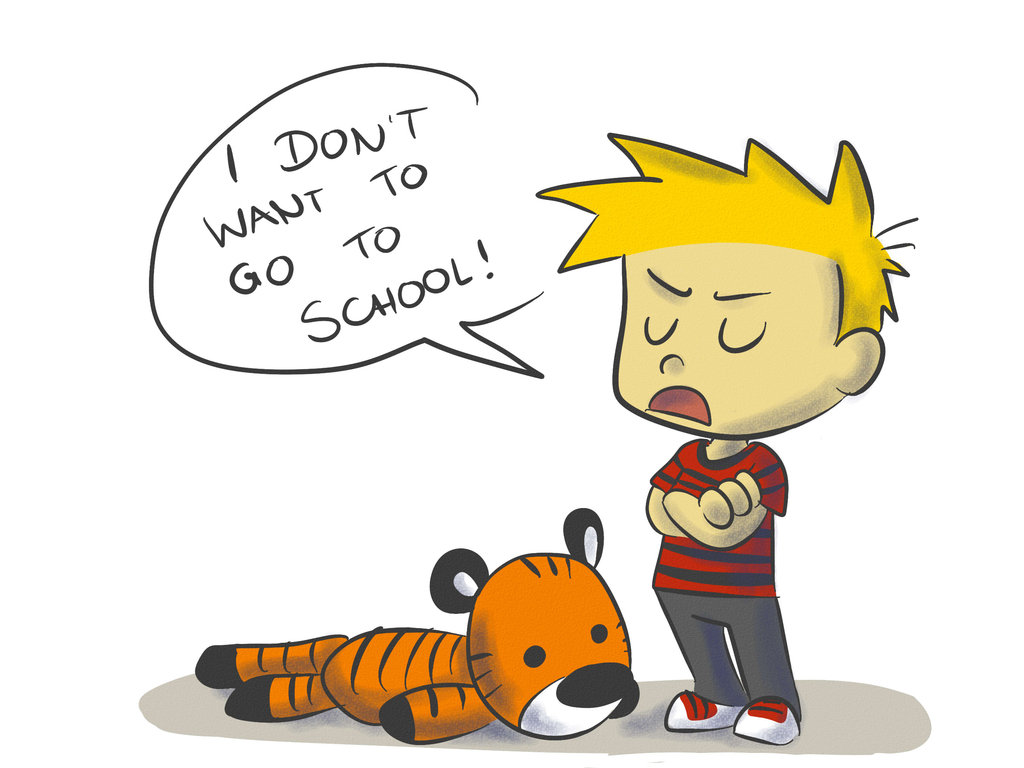 I don't want to go to school by LeniProduction on DeviantArt