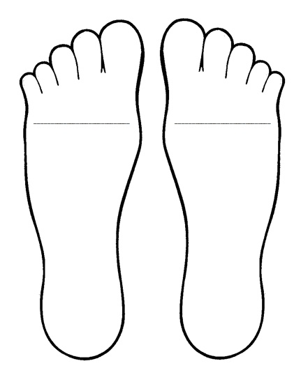 Feet template for Foot Book antonym activity (see prior post ...
