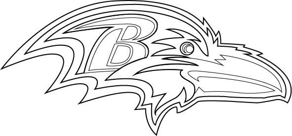 Baltimore Ravens Logo Outline Vector by broken-bison on DeviantArt