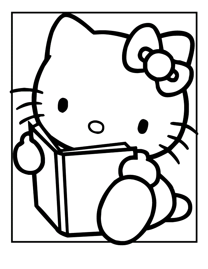 Gambar Sketsa Mewarnai Hello Kitty | Gambar Hello Kitty dan ...