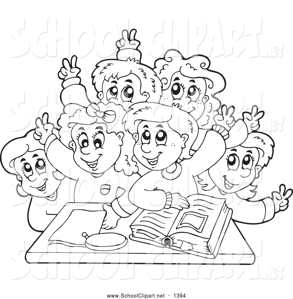free black and white school clipart - photo #46