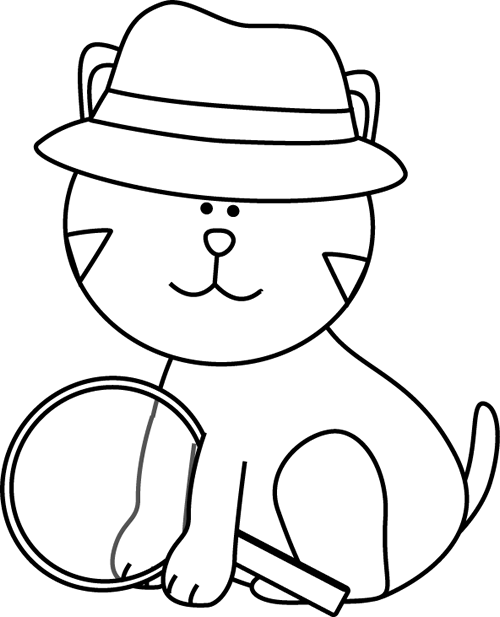 Detective Clipart Black And White | Clipart Panda - Free Clipart ...