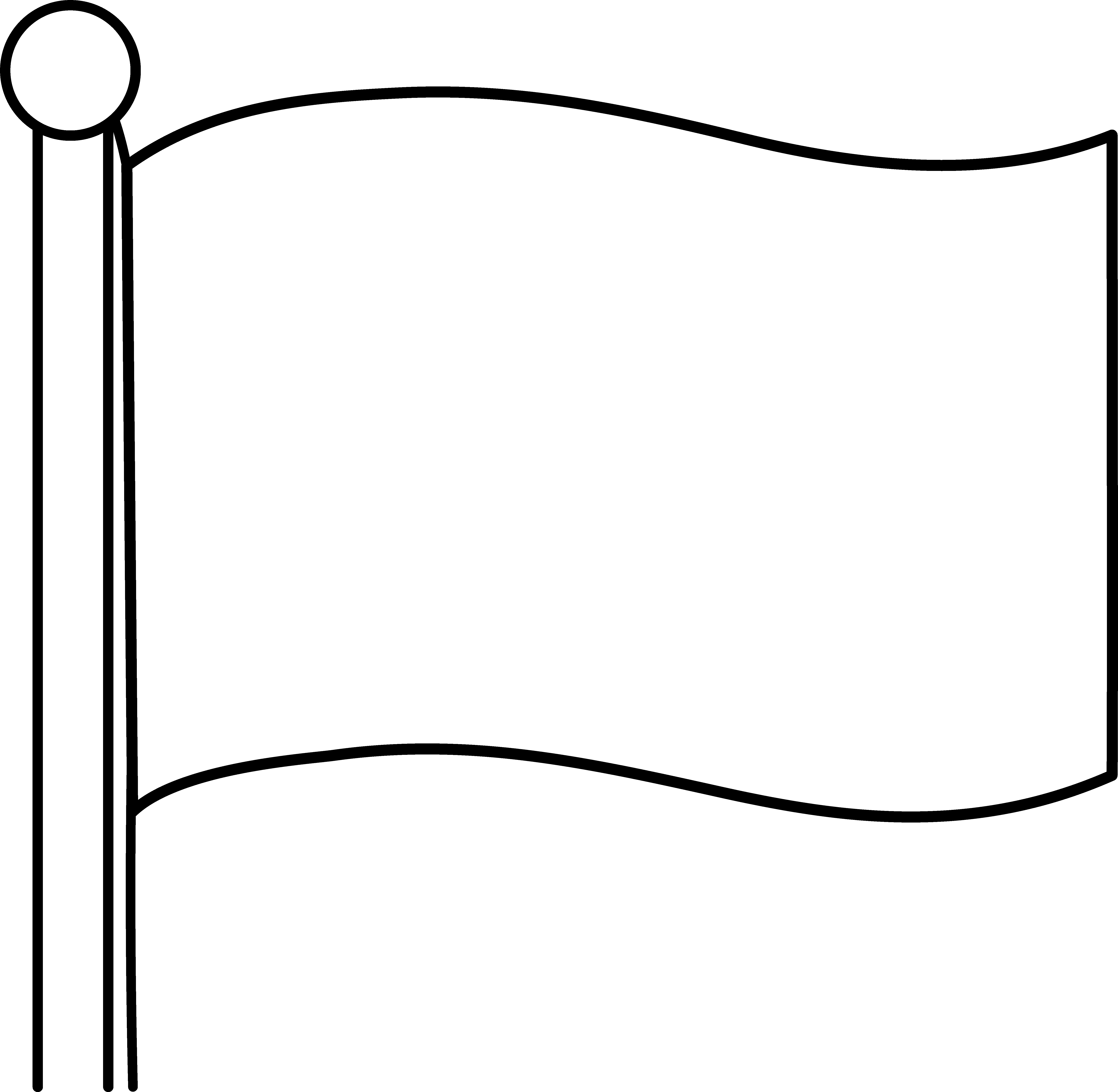 Flag Outline