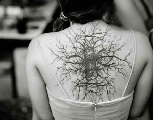 black ink tree roots tattoo | Tattoomagz.com › Tattoo Designs ...