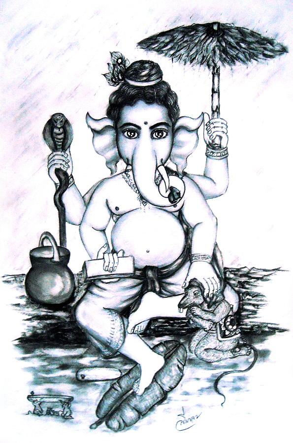 Lord Ganesha by Sri Mala