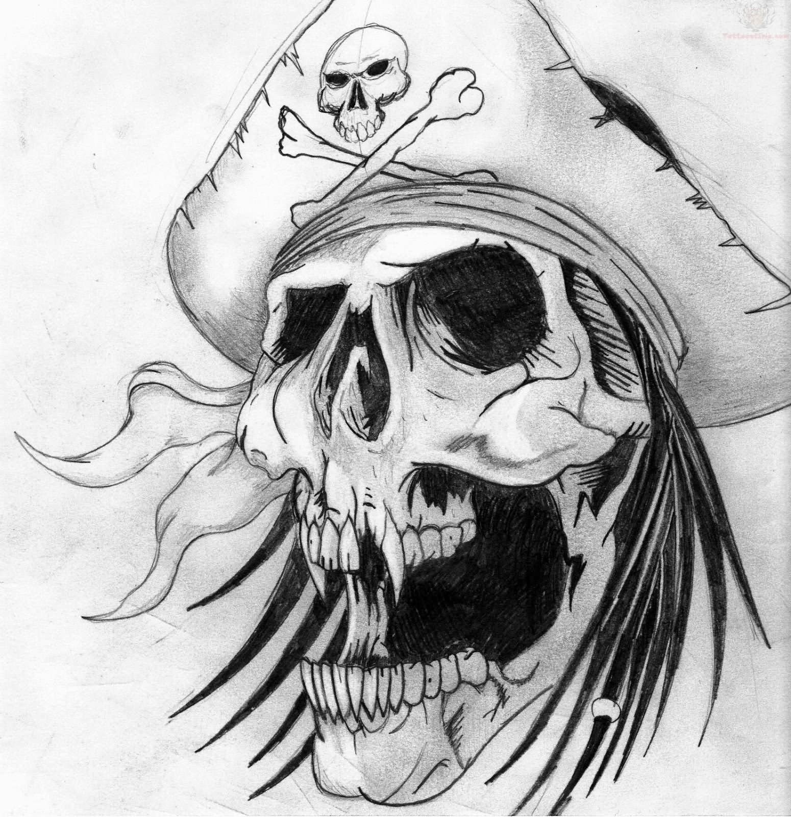 grey-ink-design-pirate-skull- ...