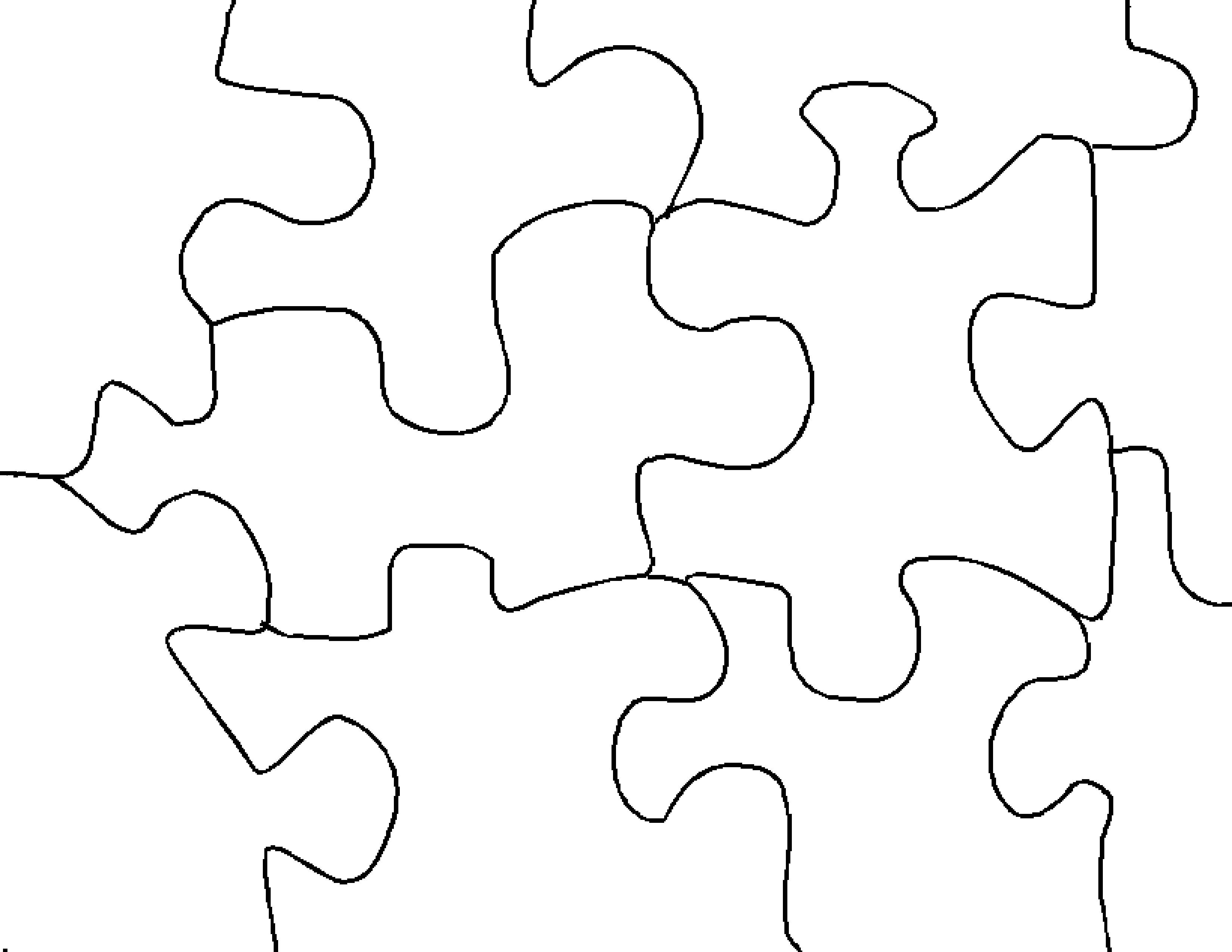 3 Piece Jigsaw Puzzle Template Cliparts.co