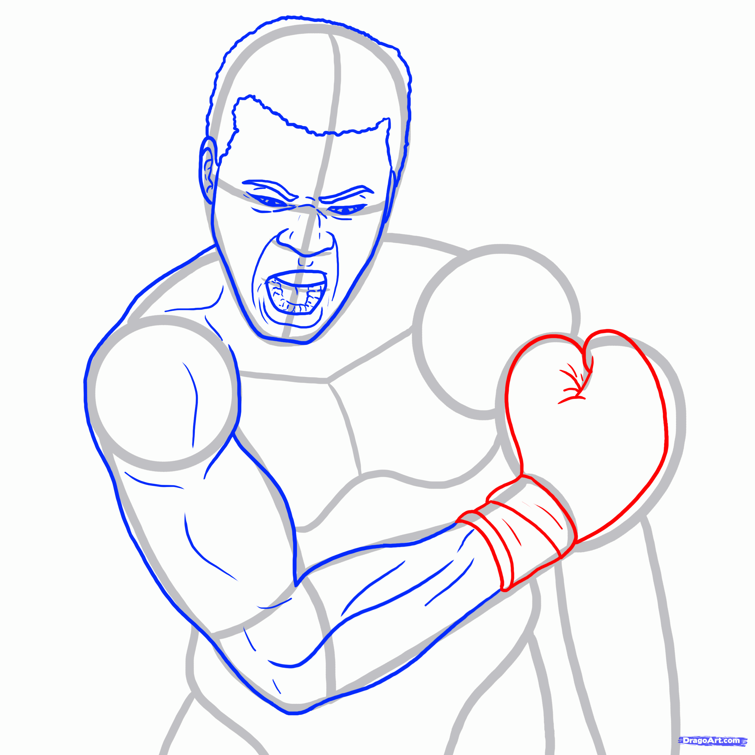 How To Draw A Boxer Fighter At How To Draw vrogue.co