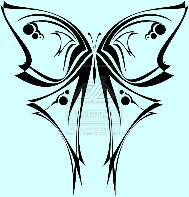 Tribal Butterfly Side view by Ashes360 on deviantART