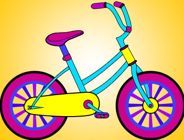 Pix For > Kids Bike Drawing