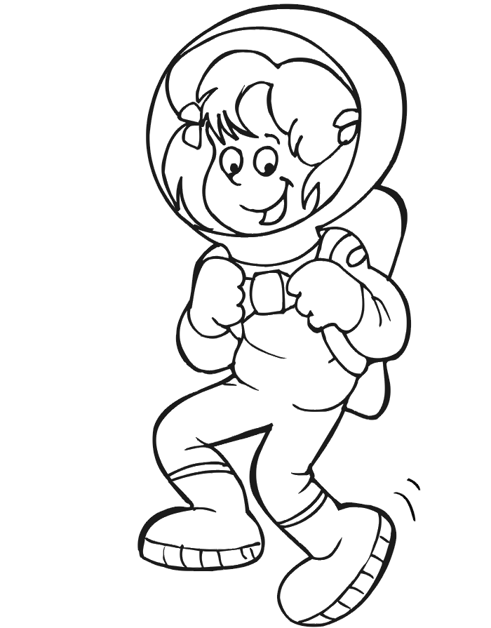 Astronaut Coloring Pages For Kids | Kids Coloring Pages ...