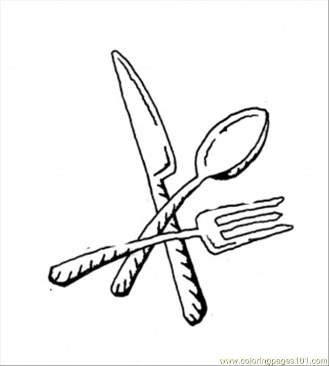 Fork Coloring Page images