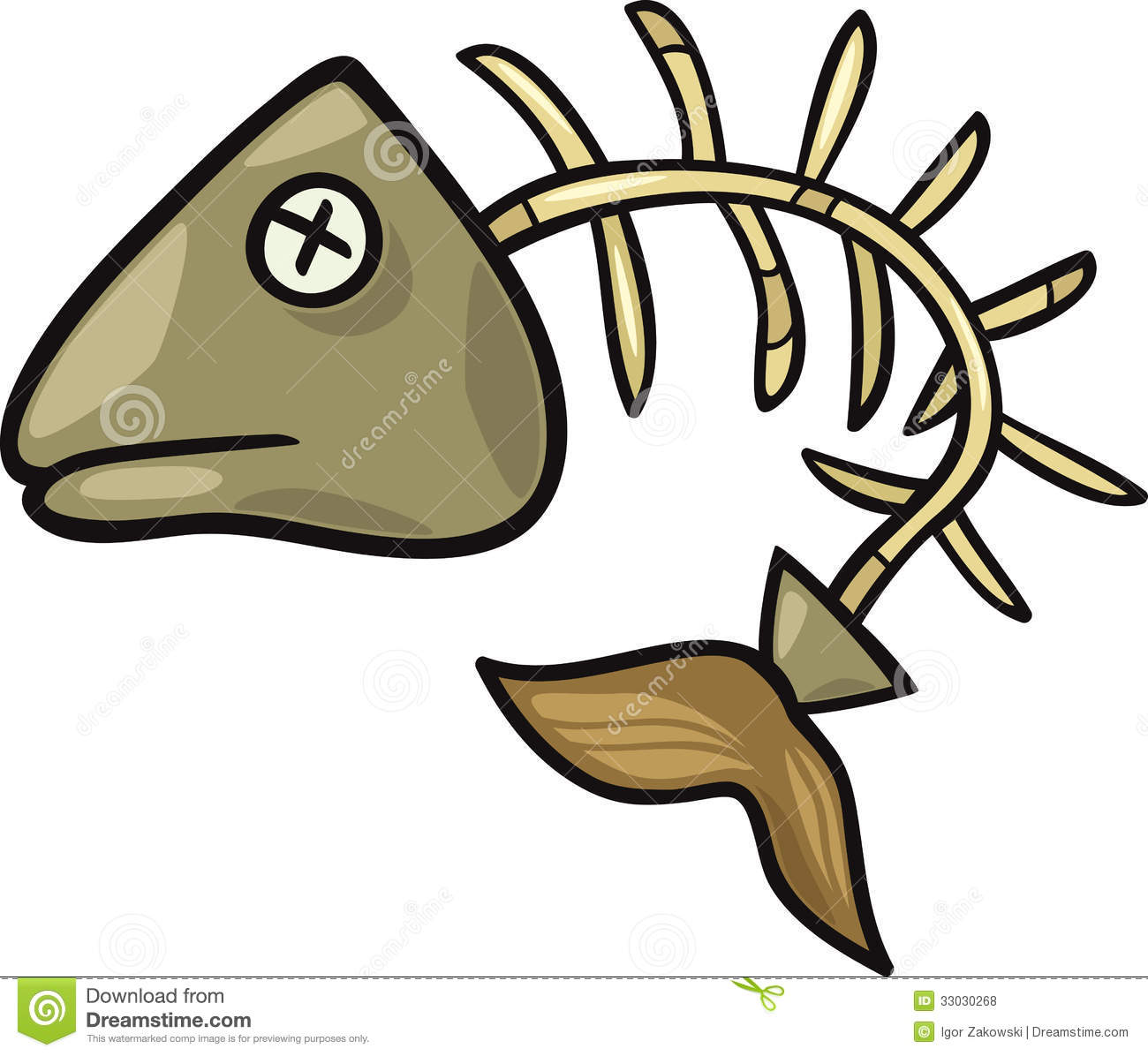 free clip art fish skeleton - photo #7