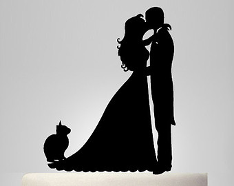 Items similar to acrylic wedding cake topper, bride and groom ...