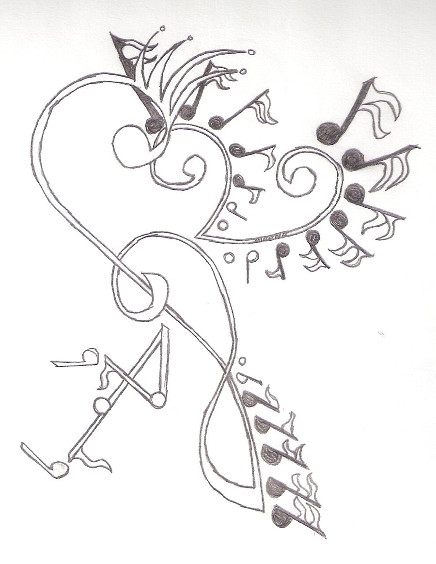 Cool Drawings Of Music Notes images & pictures - NearPics