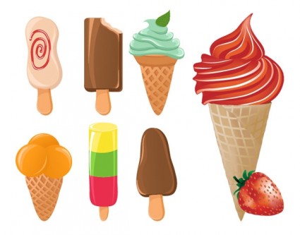 Ice cream popsicles vector Free vector in Encapsulated PostScript ...