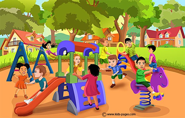 Kids Pages - Children Playing Outside