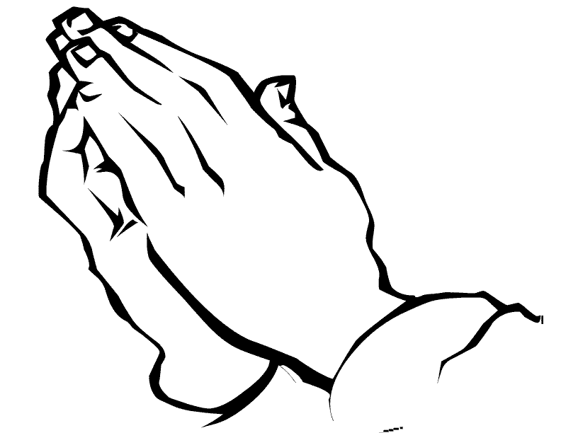 Praying Hands Coloring Pages - AZ Coloring Pages
