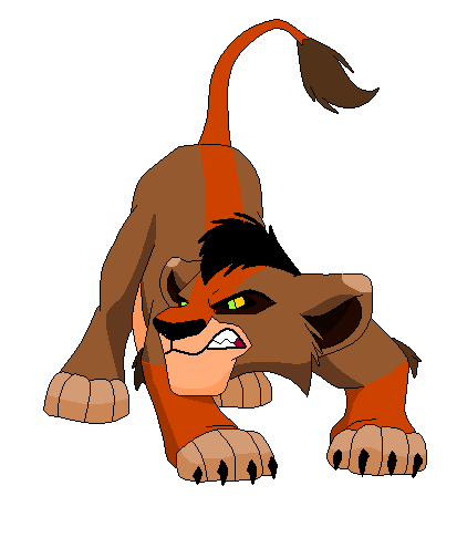 Kibibi and Scar's cub © Lion King