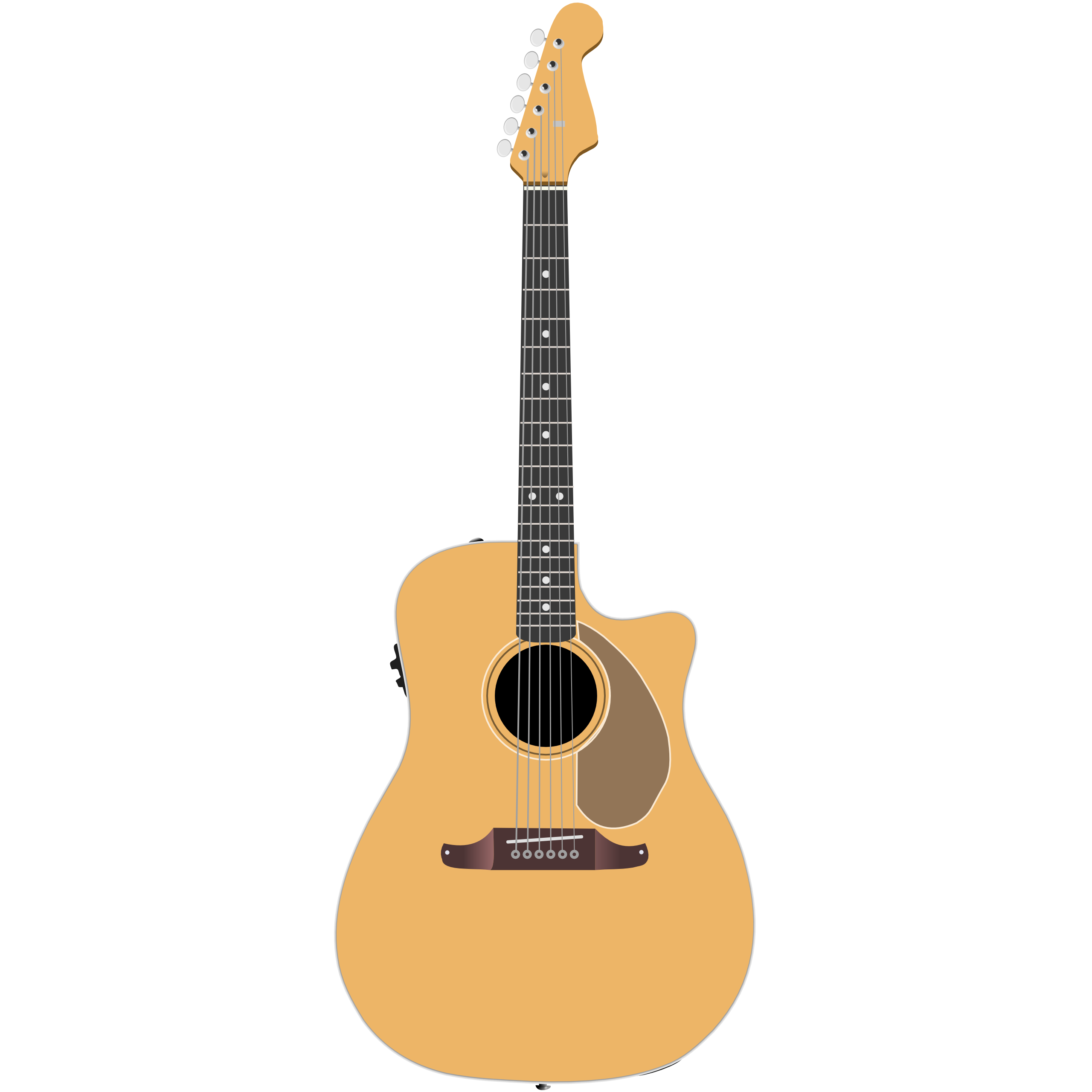 Guitar vector cartoon by TheGoldenBox on DeviantArt