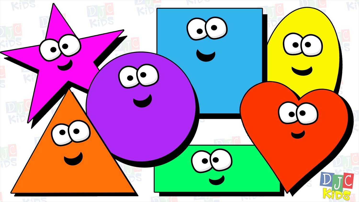A fun simple childrens video to learn shape names for preschool