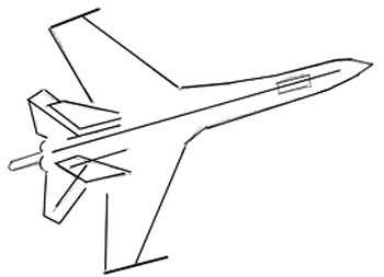 draw simple airplane