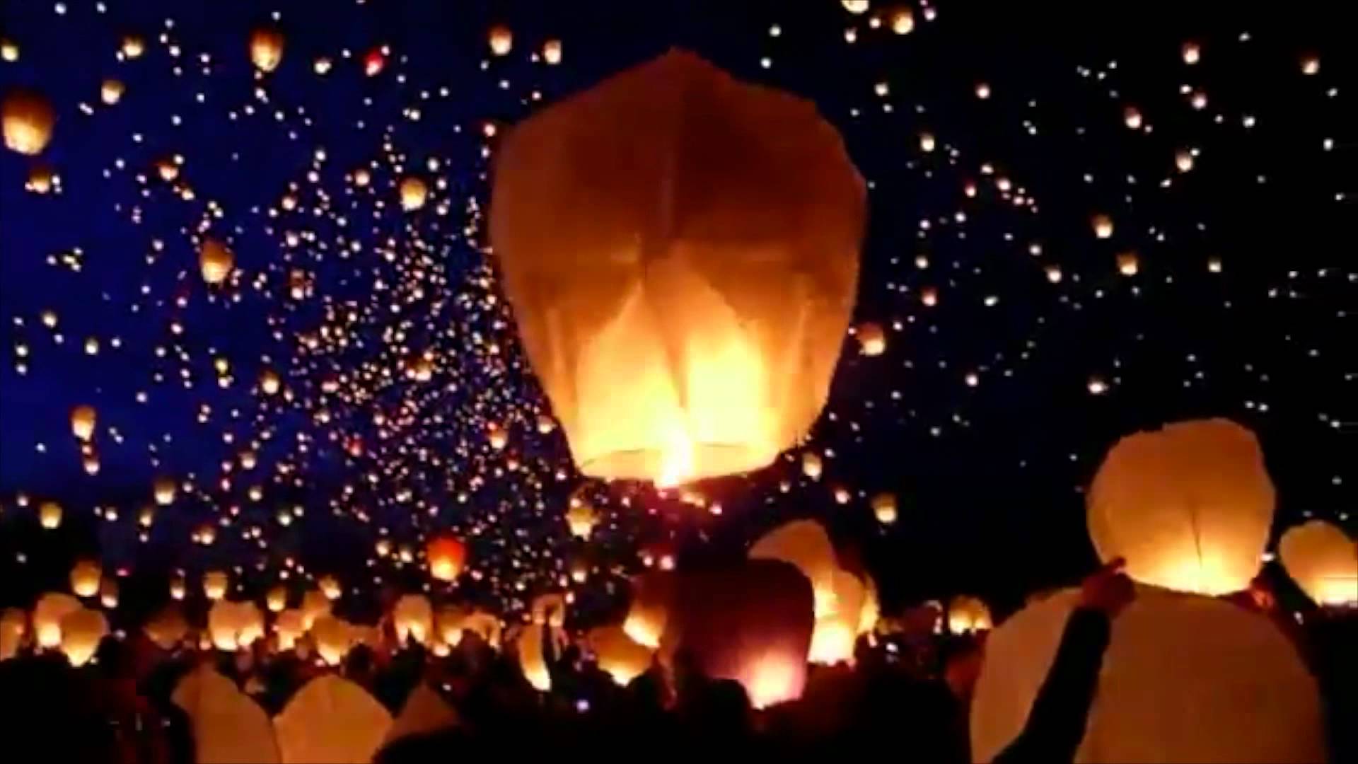 sky lantern festival - YouTube