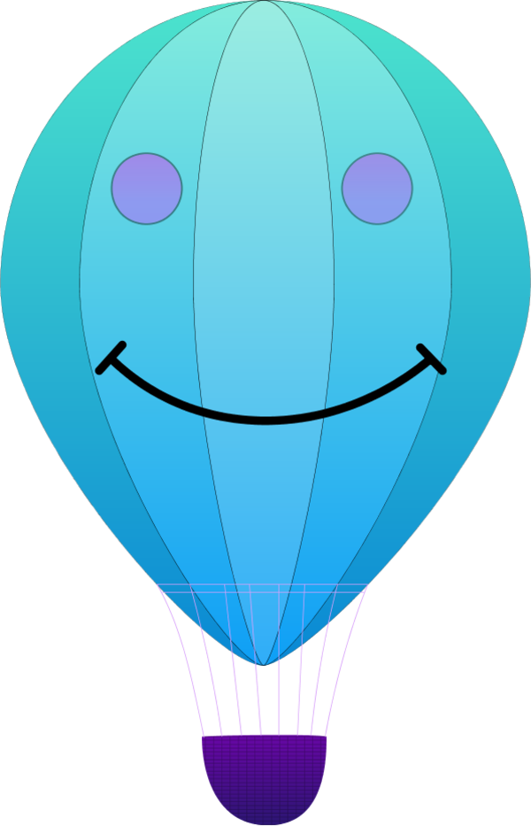 Hot Air Balloons 1 - vector Clip Art