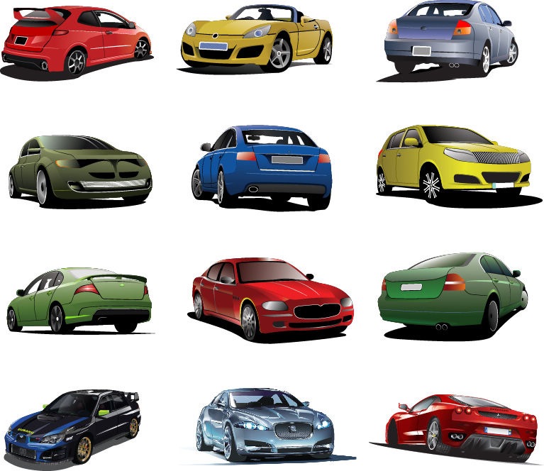 Free Cars Vector Set | Free Vector Graphics | All Free Web ...