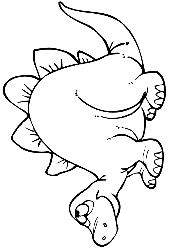Cute Cartoon Dinosaurs Coloring Pages Images & Pictures - Becuo