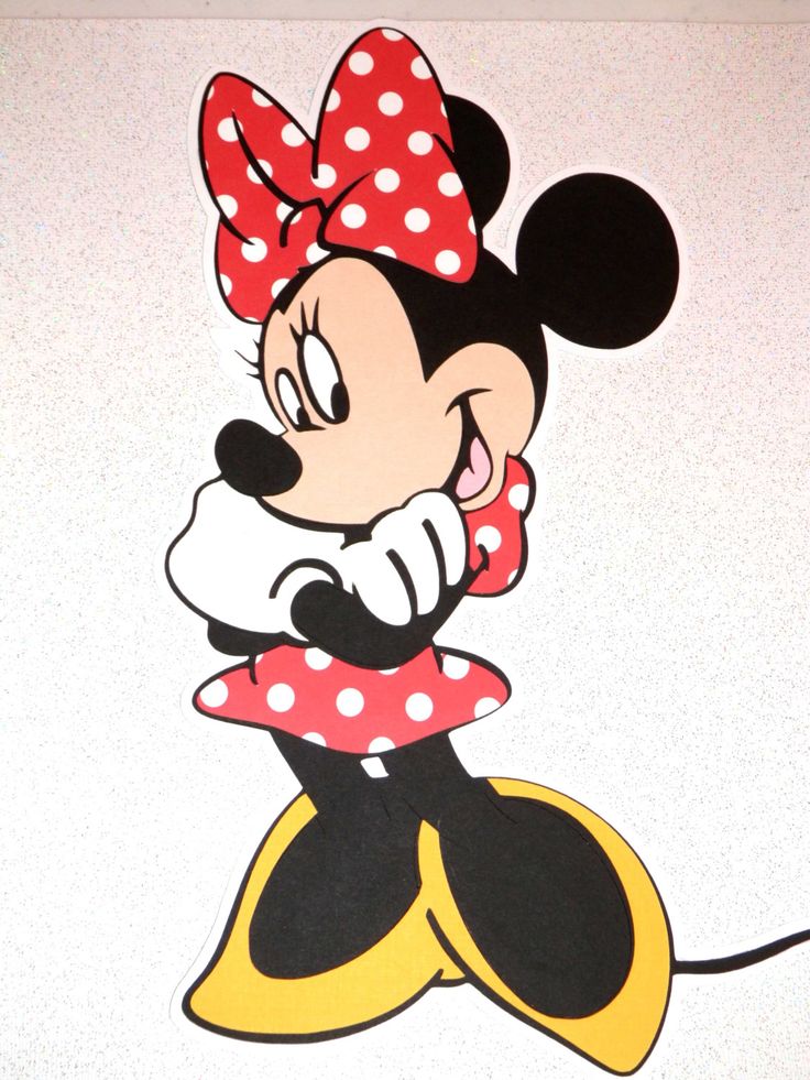 BIG Minnie Mouse, Die Cut, Disney Embellishment, Scrapbooking, Room P…