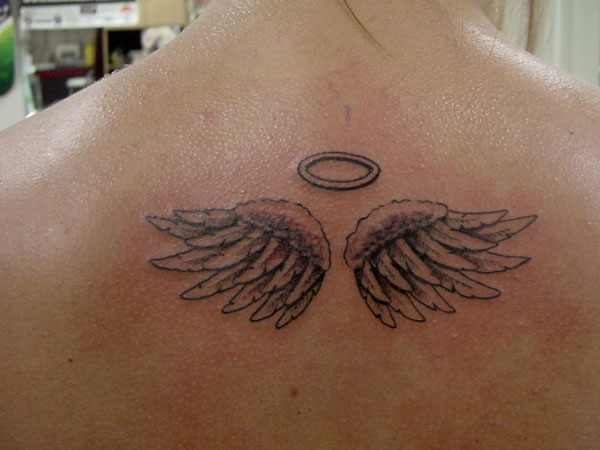 24 Dainty Small Angel Wings Tattoos