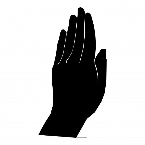 Gallery For > Open Hands Silhouette