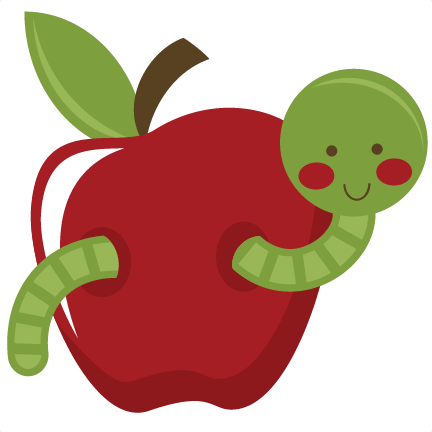 Apple With Worm - ClipArt Best