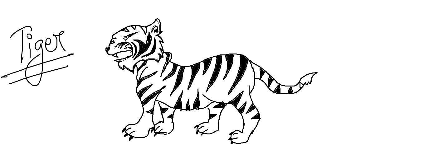 How To Draw White Tiger - Cliparts.co