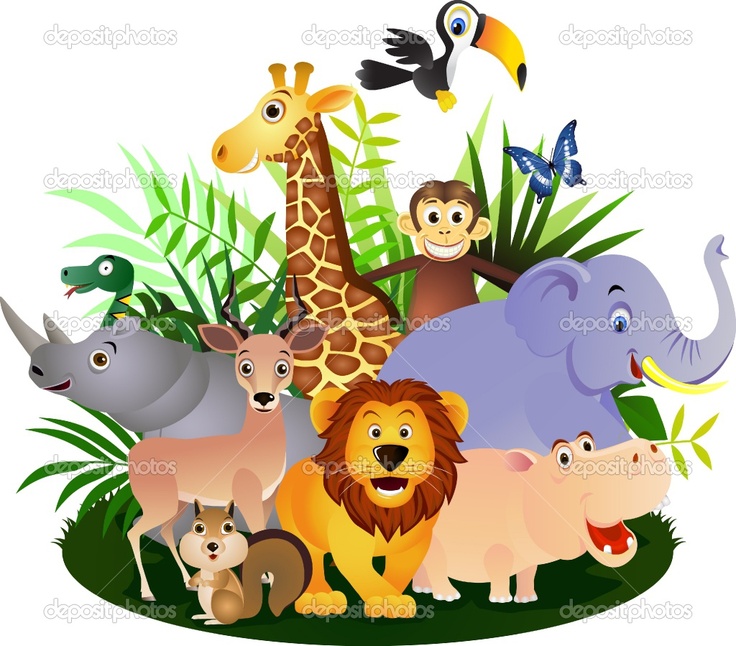 cartoon baby animals | Vector Animal cartoon | Stock Vector ...