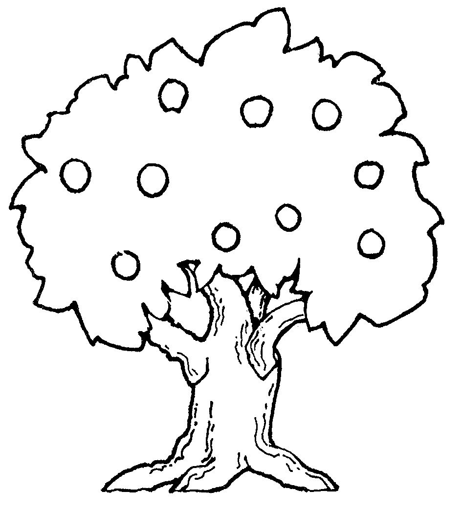 clipart trees black and white free - photo #33
