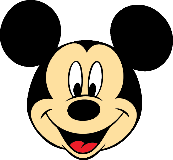 Mickey Face Vector Template Clipart - Free Clip Art Images