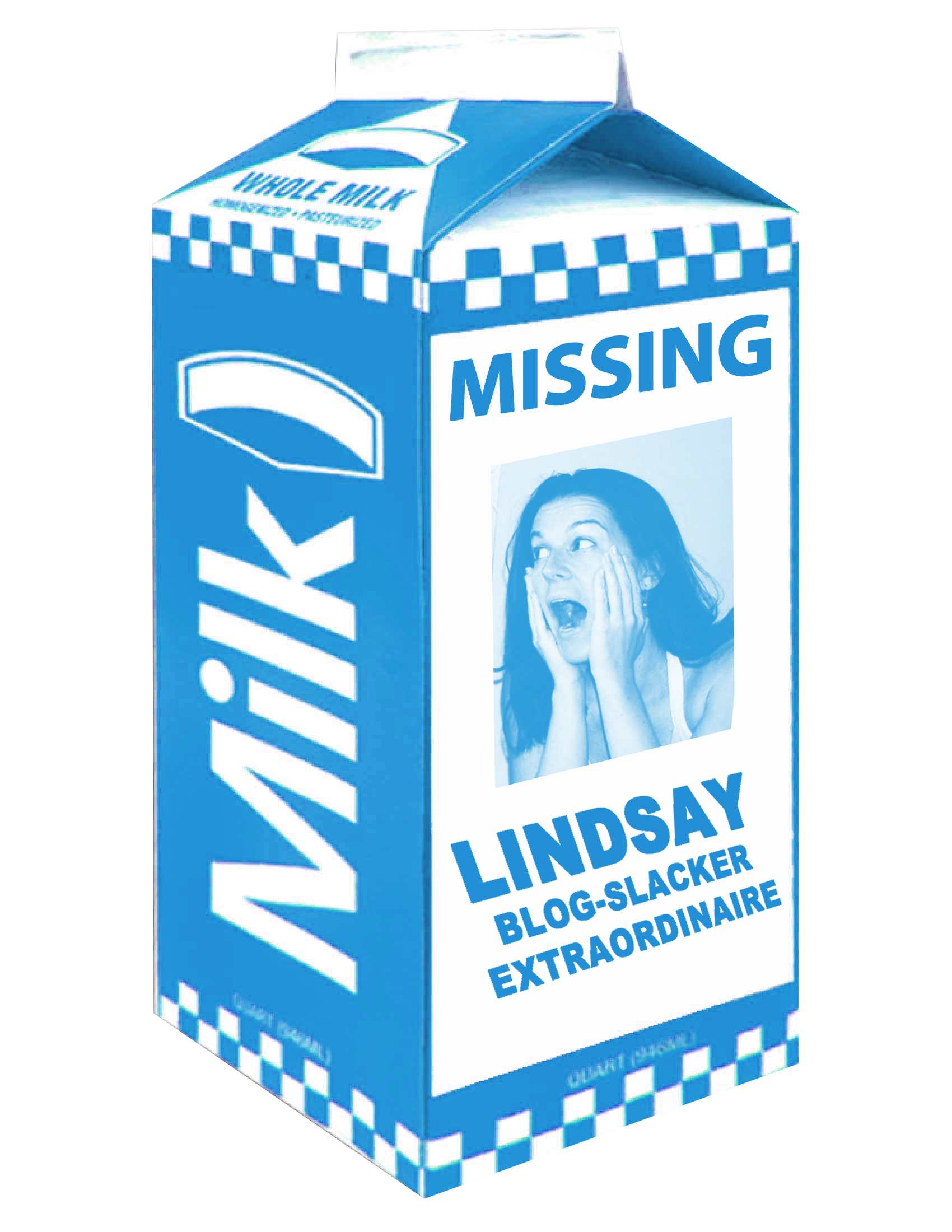 The blogger on the milk carton | Sew Lindsay, Sew!