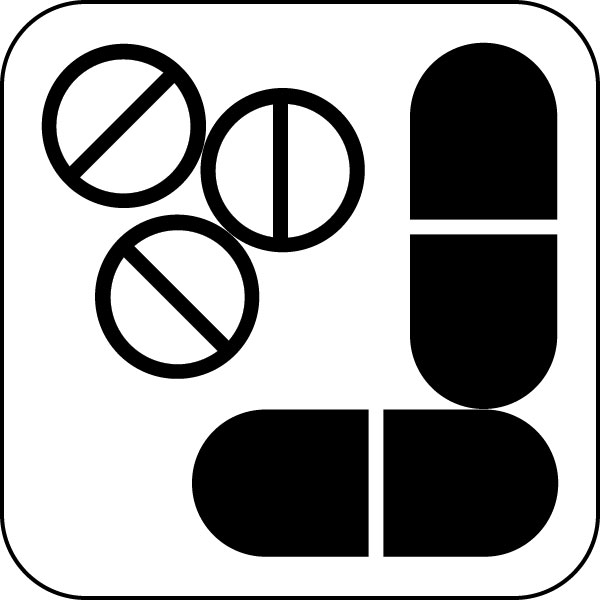 Medicine Dispensary Pharmacy: Graphic Symbols, Icons, Pictogram ...