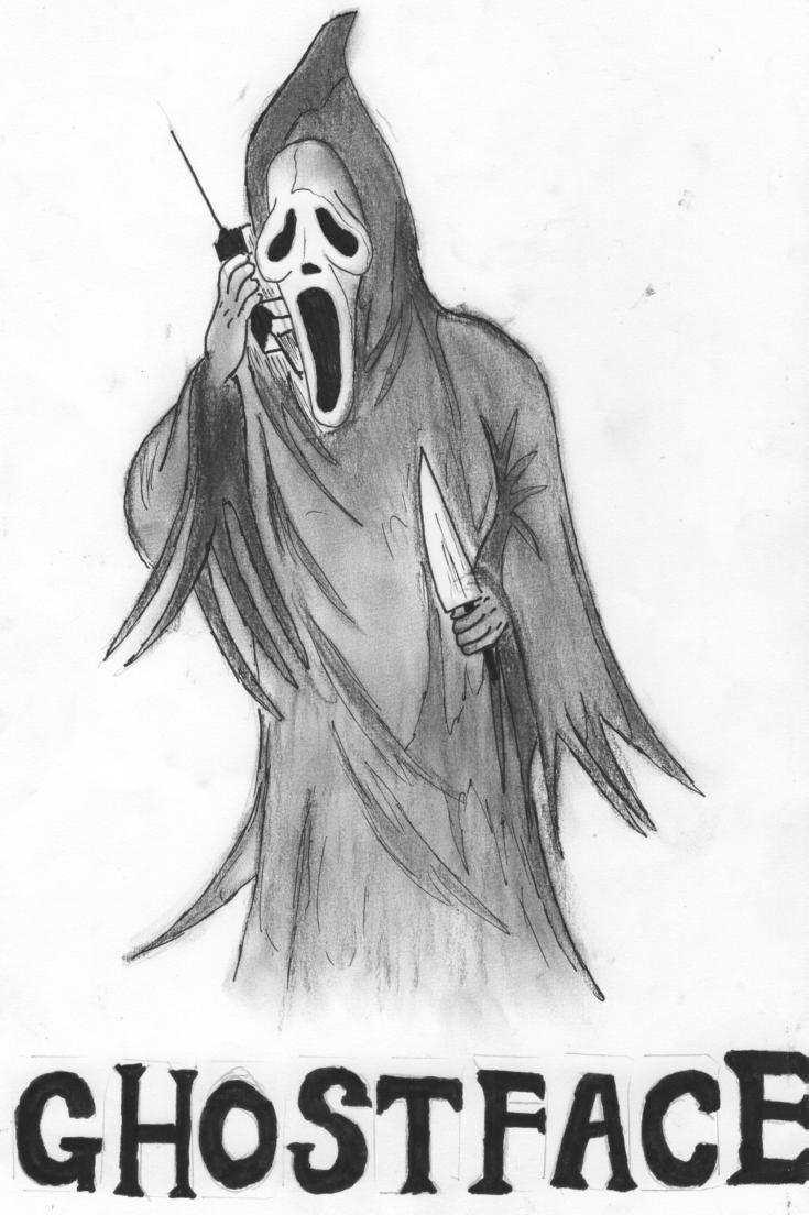 Ghost Face Drawing - Gallery