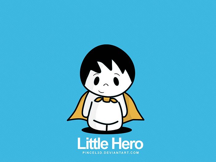 Little Hero, Cute Little Boy Cartoon 28 - Wallcoo.net