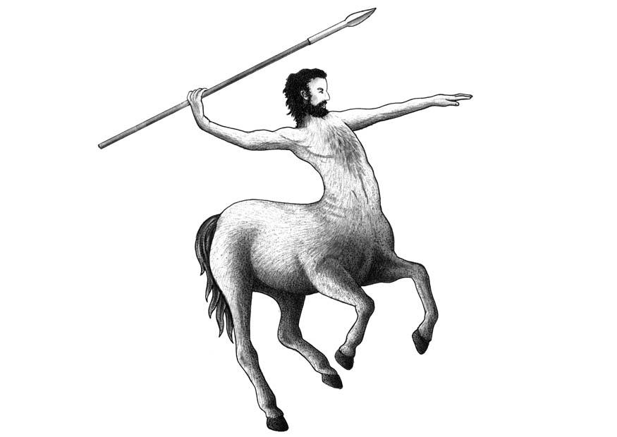 Coloring page centaur - img 9388.