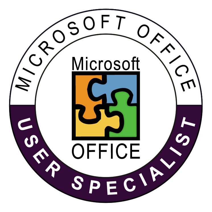 Microsoft office user specialist Free Vector / 4Vector