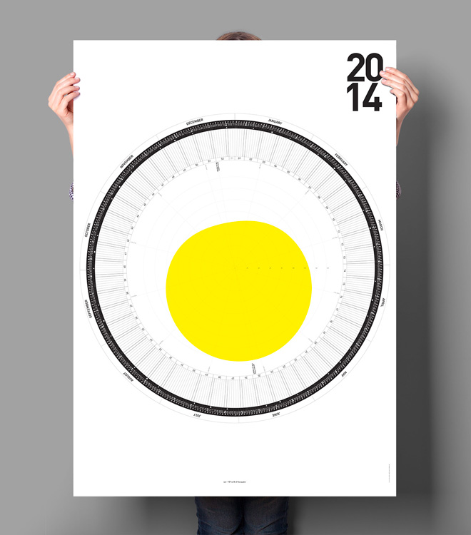 The Circular Calendar for 2014 by Sören Lachnit | urdesign magazine