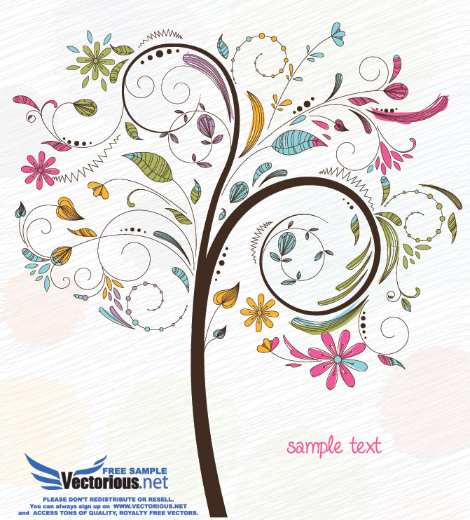 Free Tree Vector Illustration - Free Vector Download | Qvectors.net